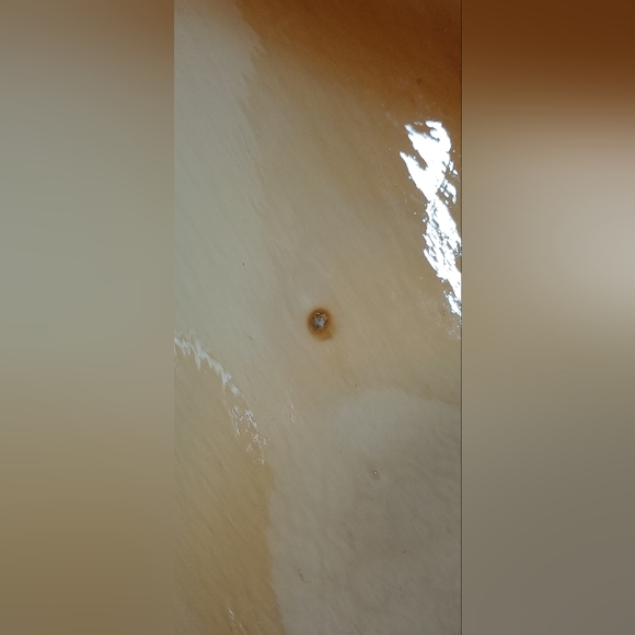 Vintage Hand Blown Orange Clear Ruffled Edge Glass Gondola Fruit Boat Bowl - Picture 7 of 7